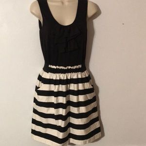 Black with white stripes Dress